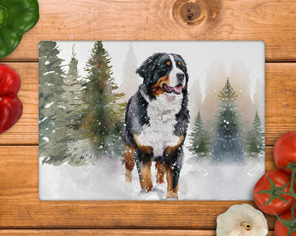 Bernese Glass Chopping Board / 8inch x 11inch / Handmade Kitchen Decor