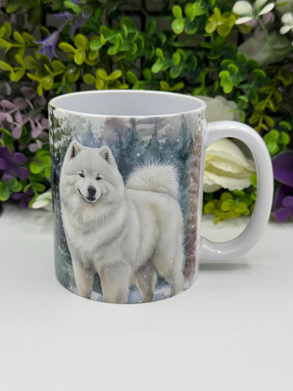 Samoyed Dog Mug: Handmade Ceramic Coffee Cup