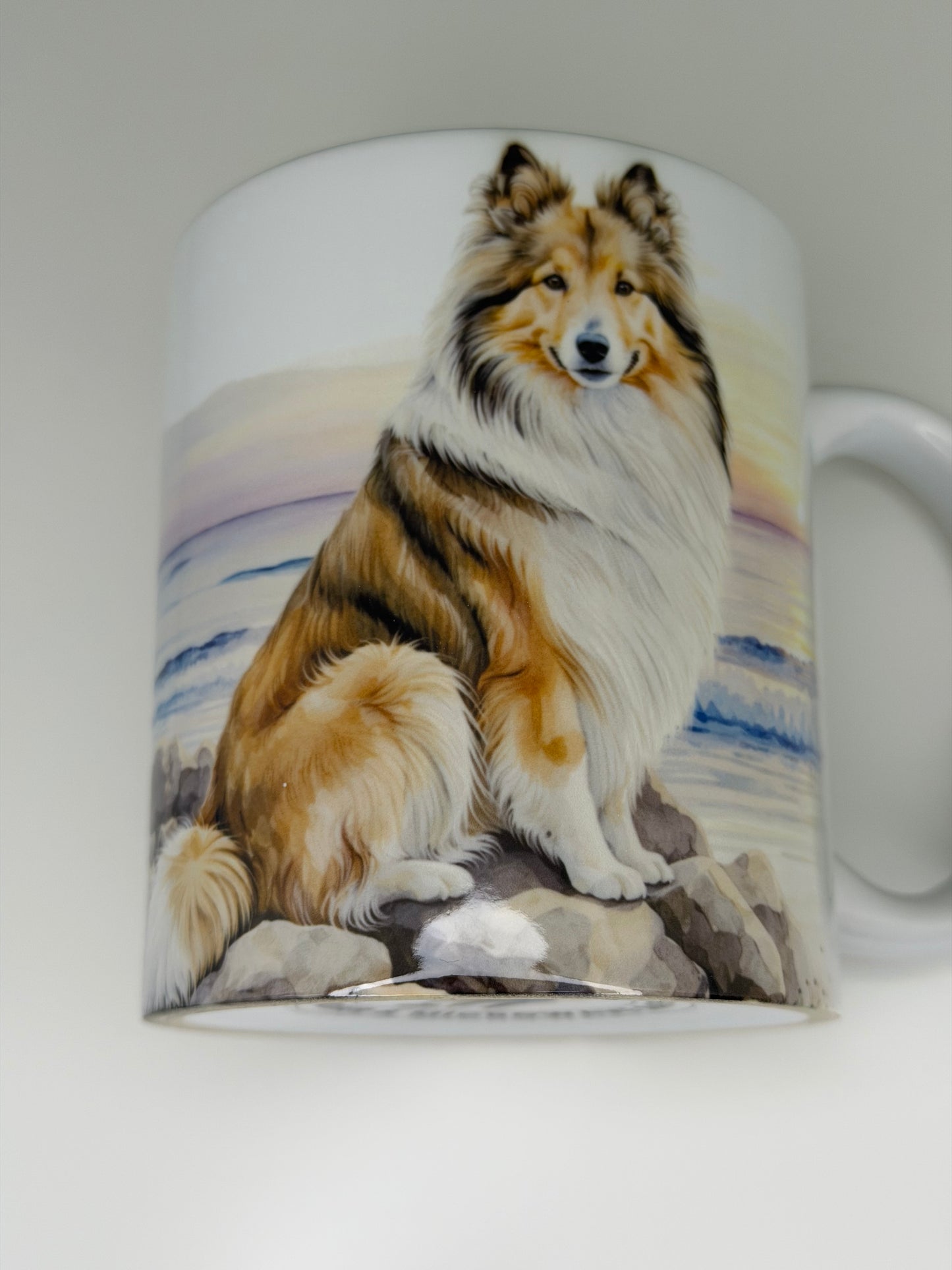Shetland Sheepdog/Sheltie Mug: Handmade Ceramic Coffee Cup, Pet Lover Gift