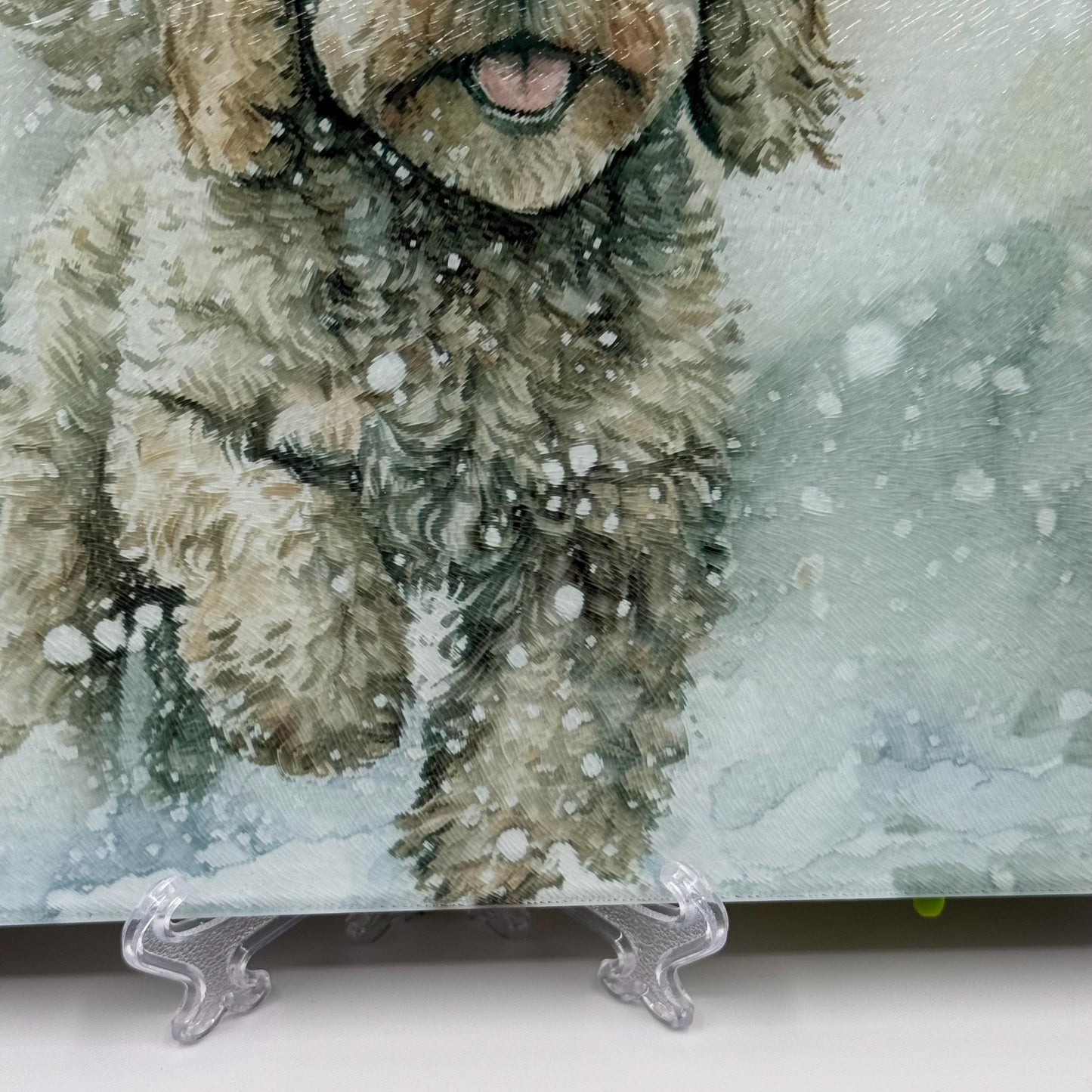 Cockapoo 8inch x 11inch Glass Chopping Board