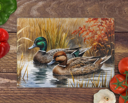 Duck 8inchx11inch Glass Chopping Board