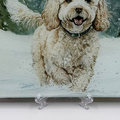 Cavachon 8inch x 11inch Glass Chopping Board