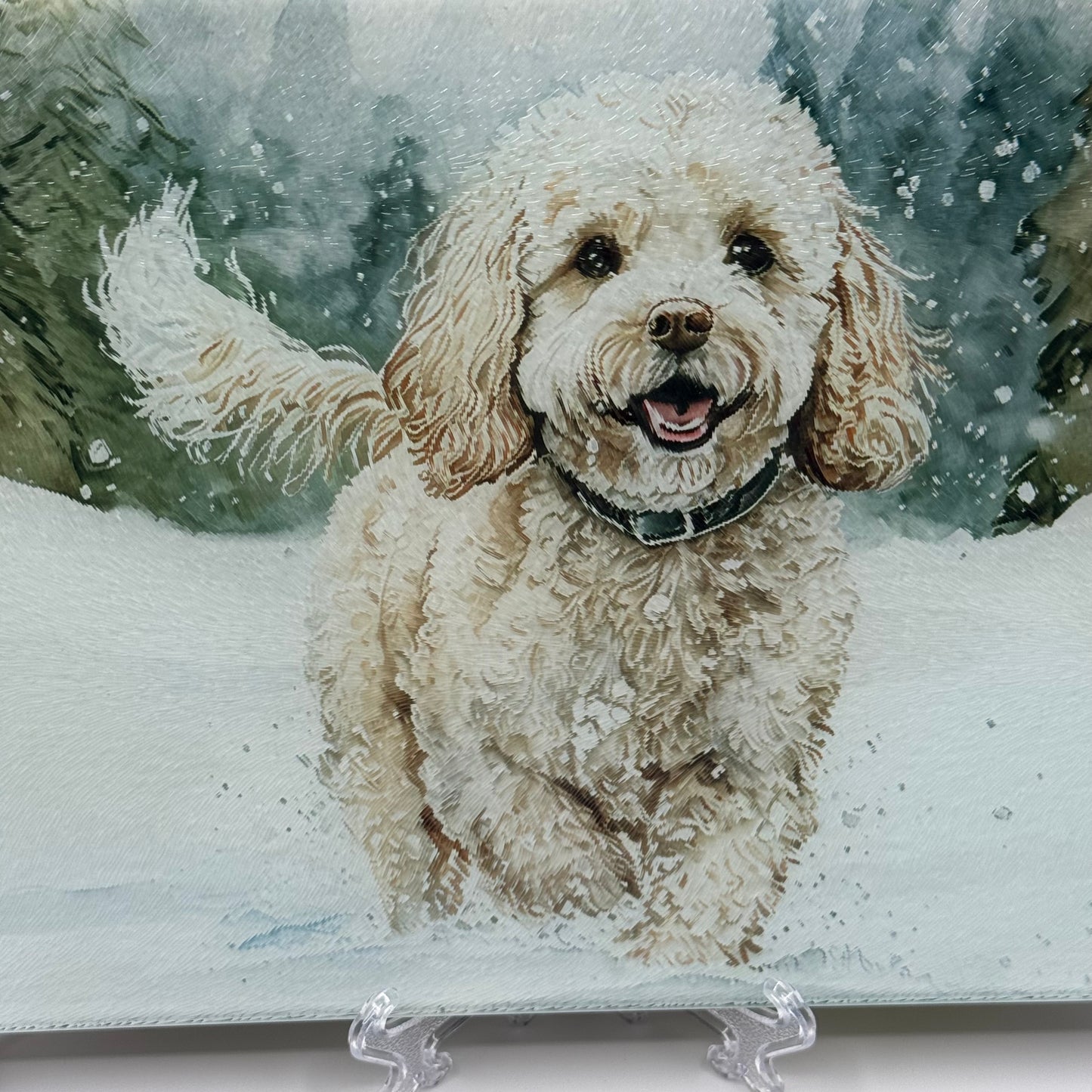 Cavachon 8inch x 11inch Glass Chopping Board