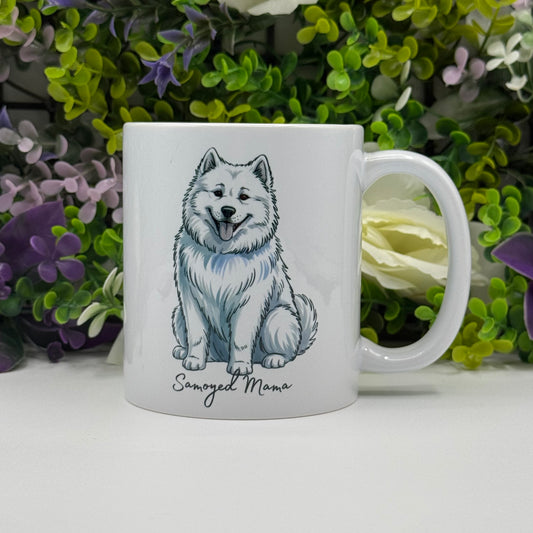 Samoyed Ceramic 11oz Mug: Handmade Ceramic Coffee Cup