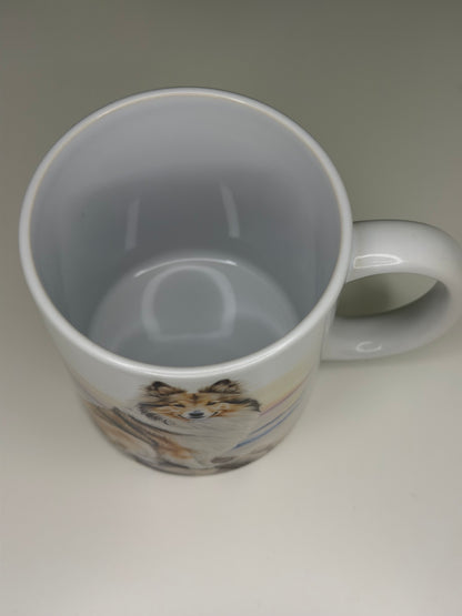Shetland Sheepdog/Sheltie Mug: Handmade Ceramic Coffee Cup, Pet Lover Gift