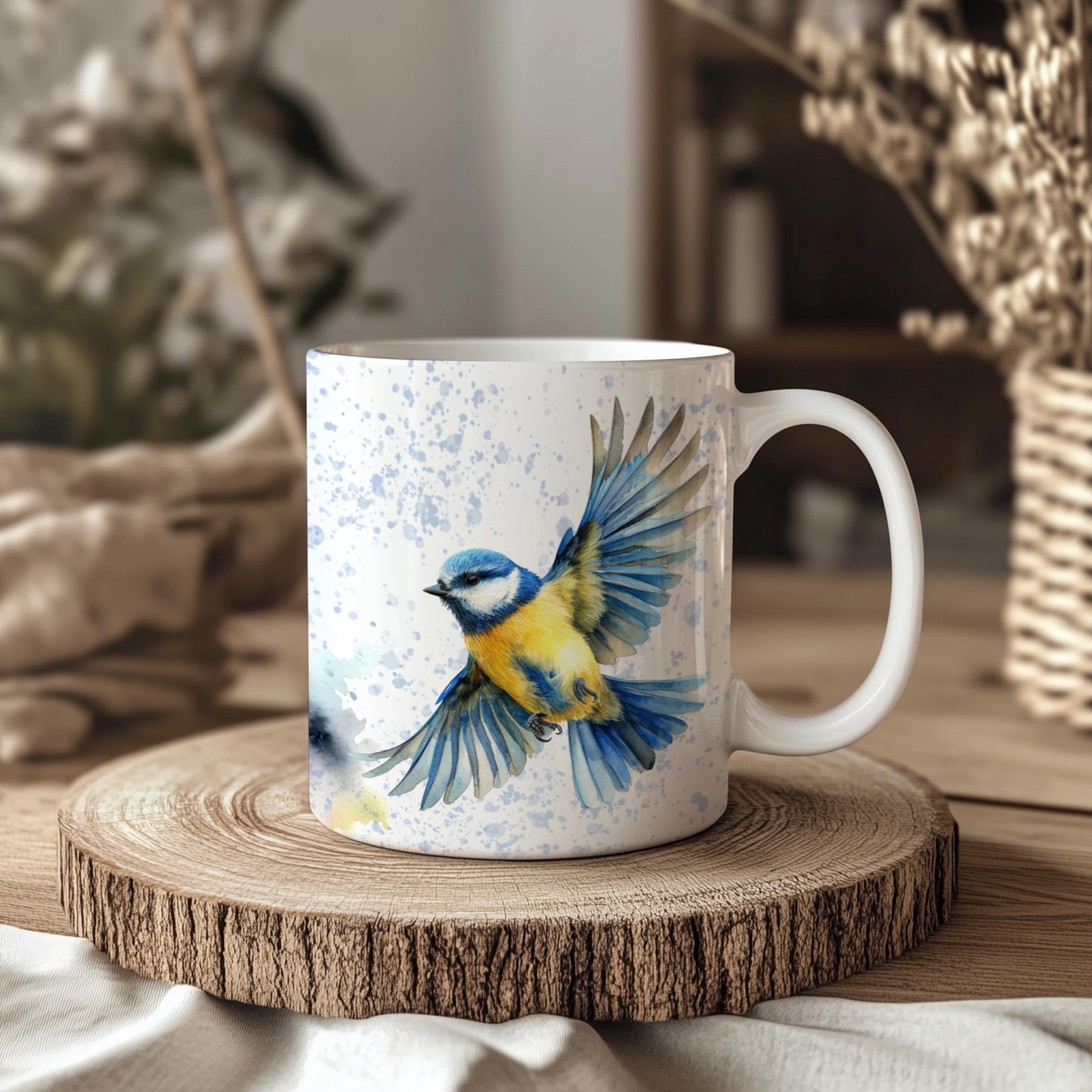 Blue Tit Bird 11oz Ceramic Coffee Mug