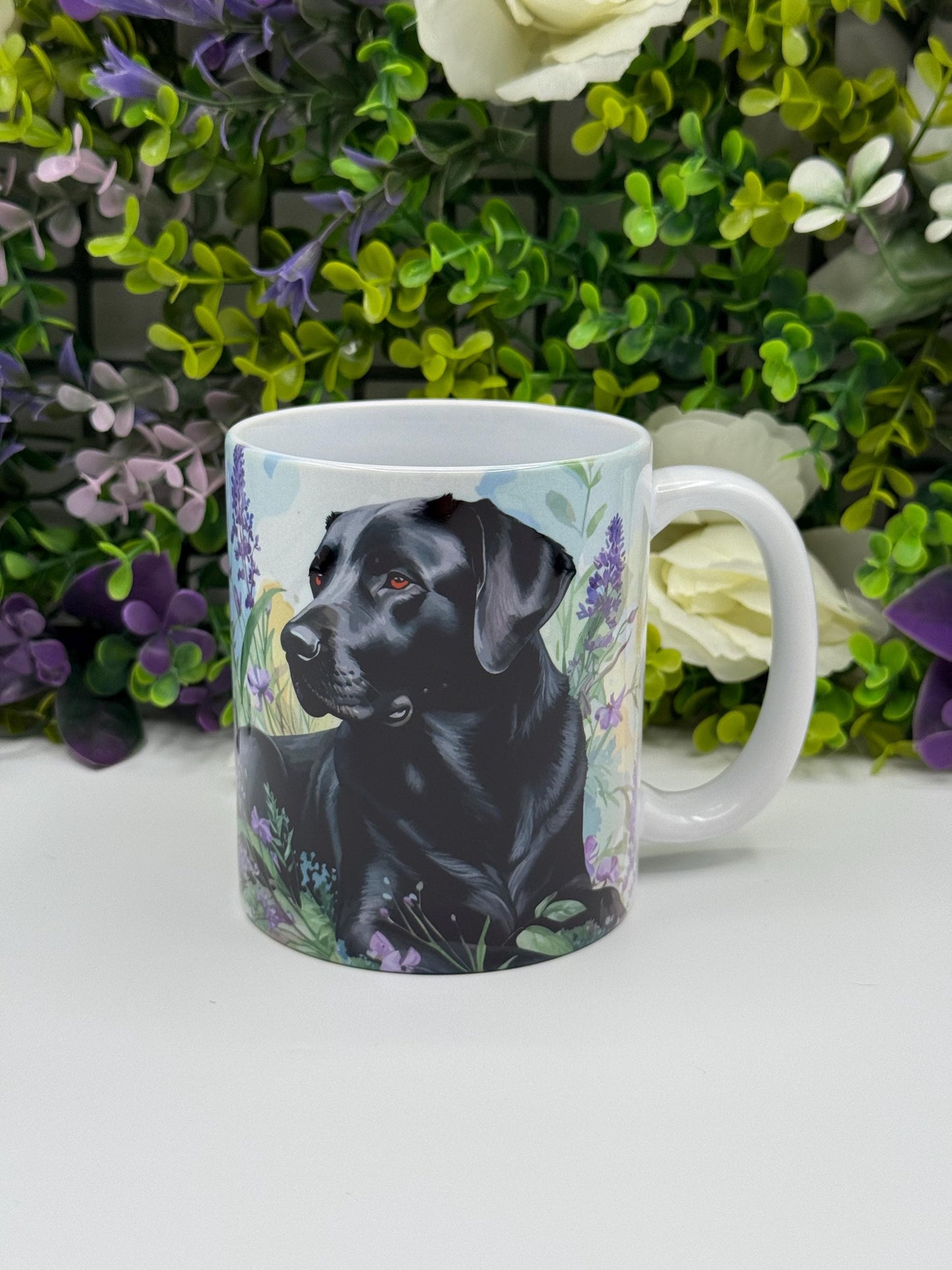 Labrador Floral Ceramic 11oz Mug