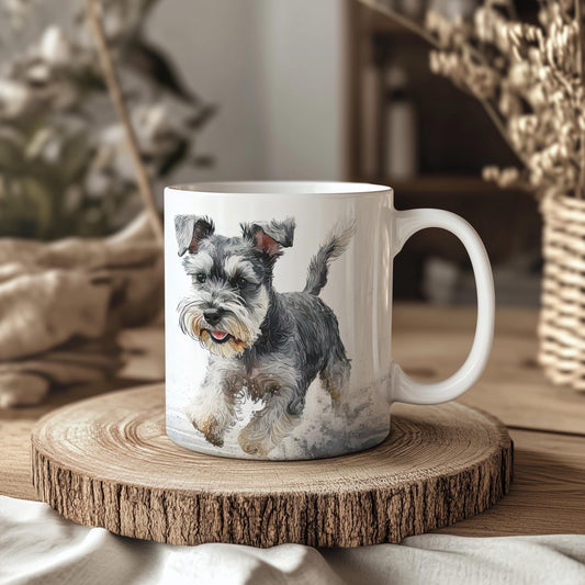 Schnauzer Beach 11oz Ceramic Mug