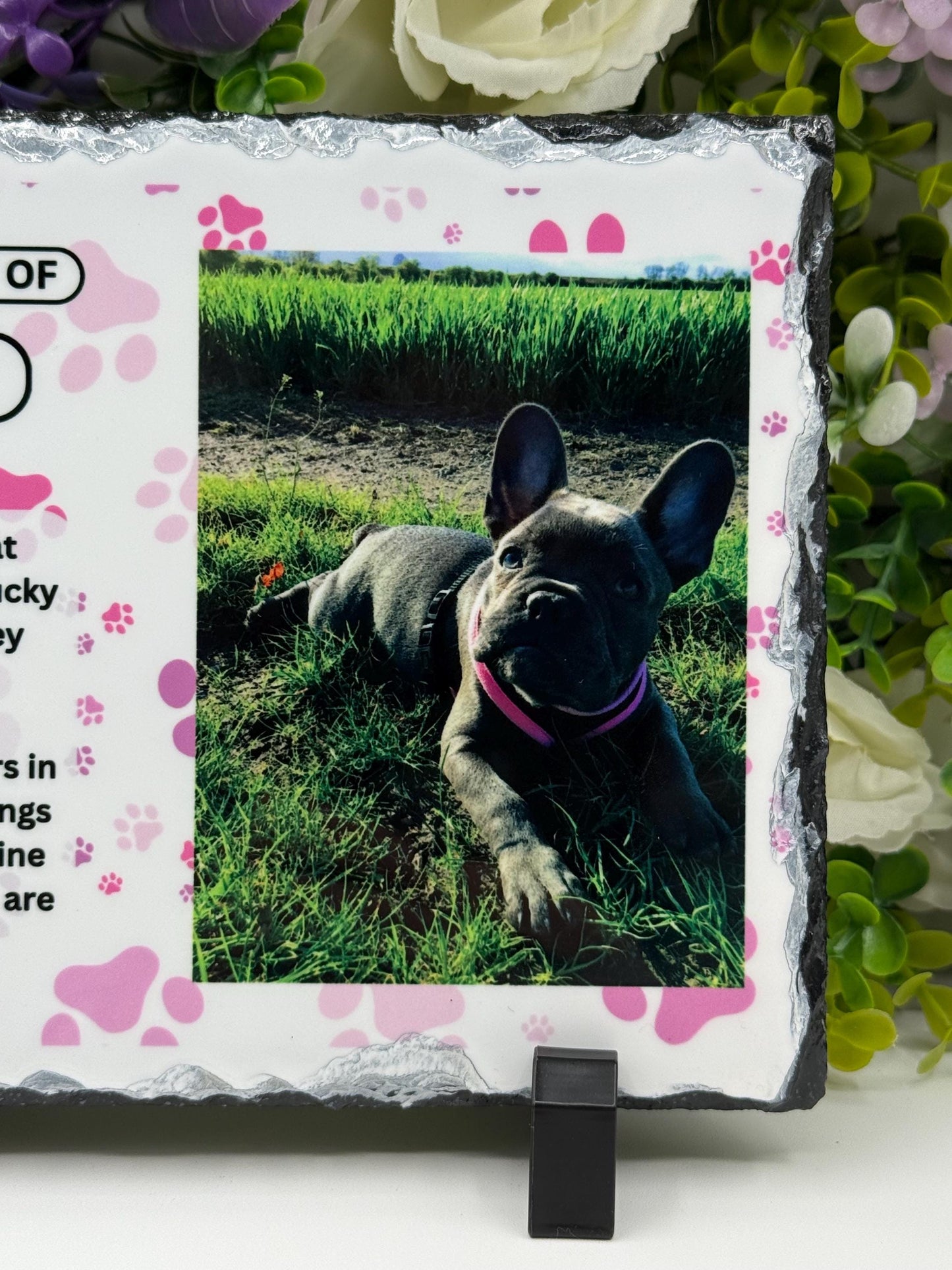 Personalised Pet Memorial Slate – Custom Photo Keepsake Plaque(15cm x 20cm)