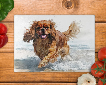 Cavalier - Ruby 8inch x 11inch Glass Chopping Board