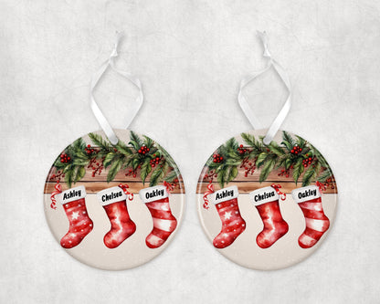 Personalised Christmas Stocking Ornament - Gifts, Keepsake, Memory Gifts