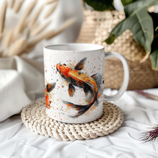 Koi Fish 11oz Ceramic Coffee Mug