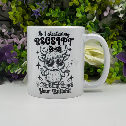 Highland Cow Sassy Humour 11oz Ceramic Mug