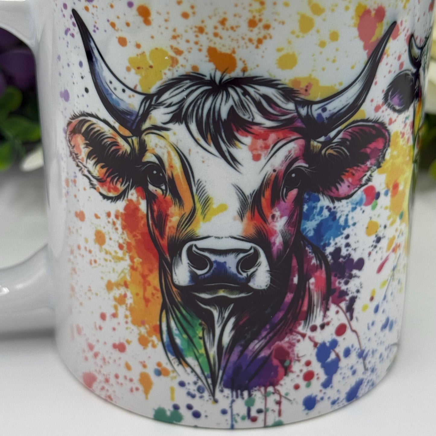 Cow Colourful 11oz Ceramic Mug