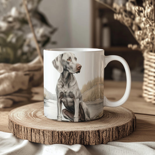 Weimaraner Lake 11oz Ceramic Mug
