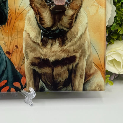 Labrador Glass Chopping Board - Worktop Saver