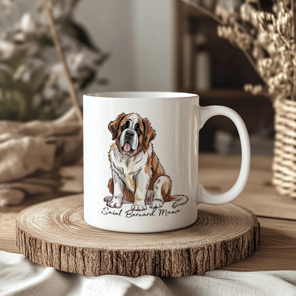 Saint Bernard Dog Ceramic 11oz Mug