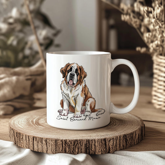 Saint Bernard Dog Ceramic 11oz Mug