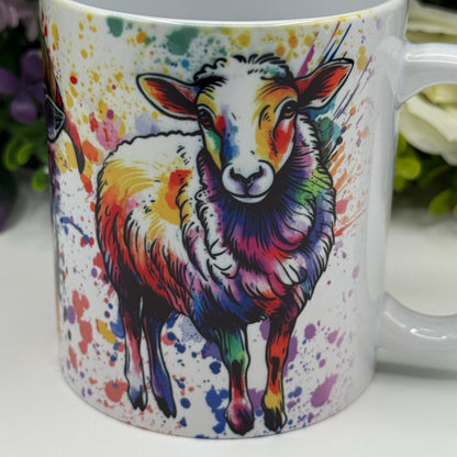 Sheep Colourful 11oz Ceramic Mug
