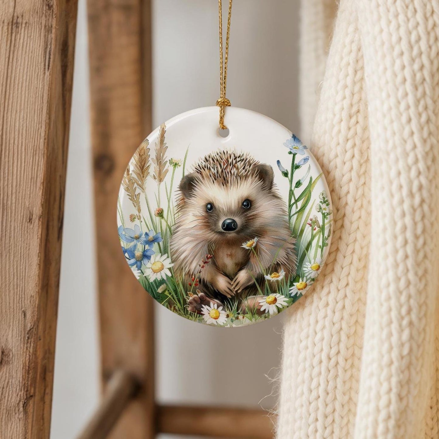 Hedgehog Ceramic Ornament: Sentimental Keepsake Gift