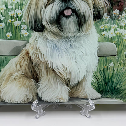 Shih Tzu 8inch x 11inch Glass Chopping Board