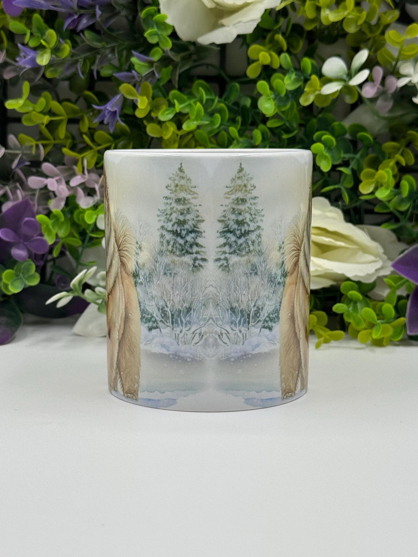 Chow Chow Winter 11oz Ceramic Dog Mug: Unique Pet Lover Gift