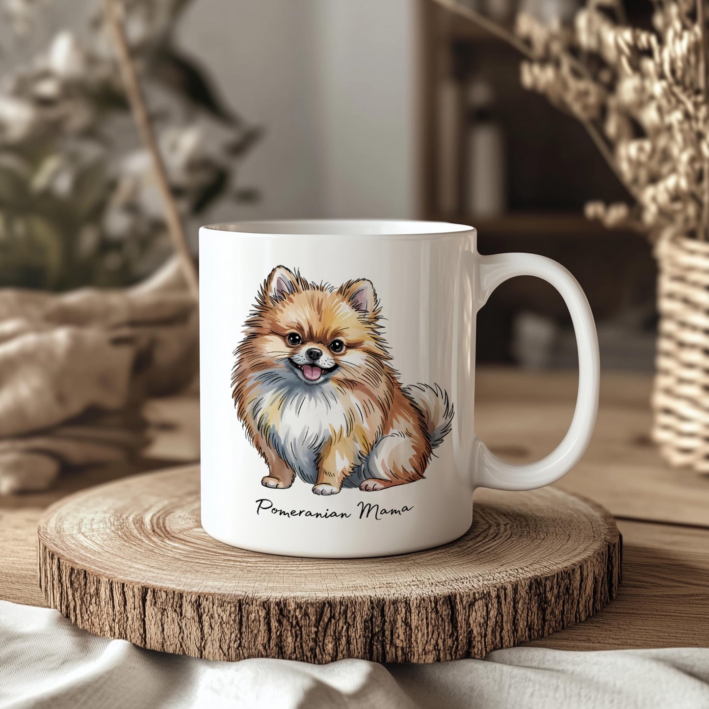 Pomeranian 11oz Ceramic Dog Mug