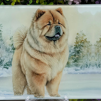 Chow Chow 8inch x 11inch Glass Chopping Board