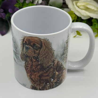 Cavalier King Charles Spaniel Ruby 11oz Mug: Handmade Dog Lover Gift