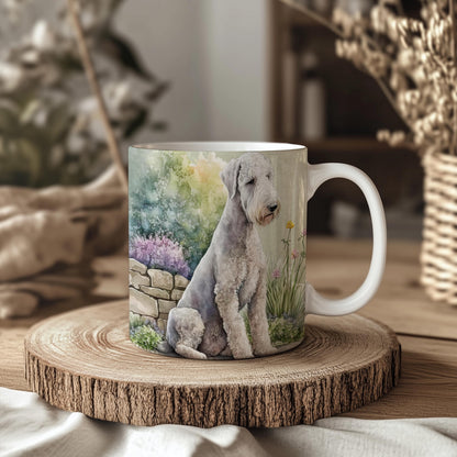 Bedlington Terrier 11oz Ceramic Dog Mug: Gift for Pet Lovers