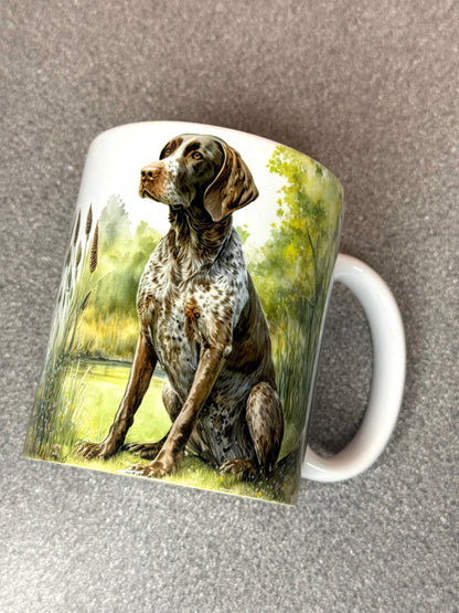 German Pointer Lake Ceramic 11oz Mug - Unique Dog Lover Gift