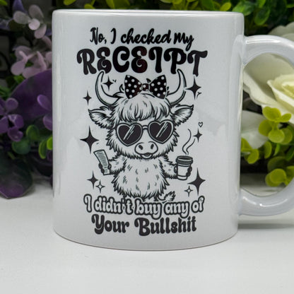 Highland Cow Sassy Humour 11oz Ceramic Mug