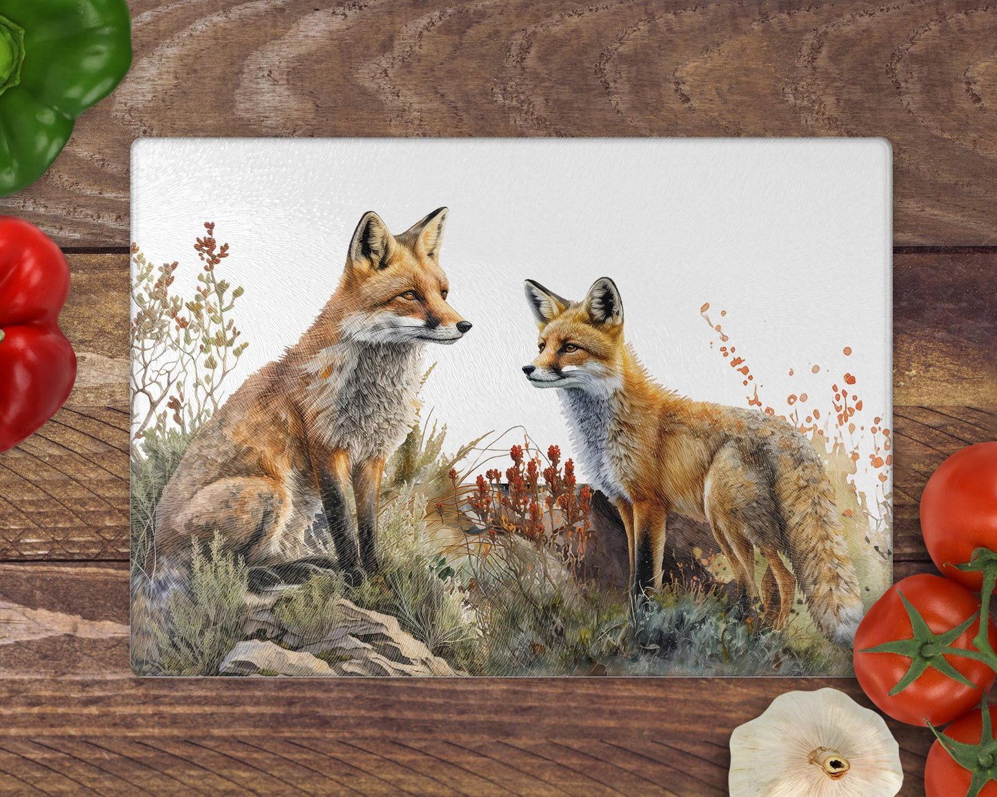 Fox 8inchx11inch Glass Chopping Board