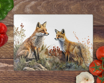 Fox 8inchx11inch Glass Chopping Board