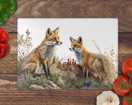 Fox 8inchx11inch Glass Chopping Board