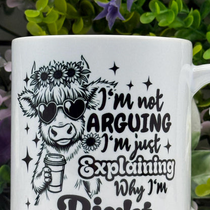 Highland Cow Sassy Humour 11oz Ceramic Mug