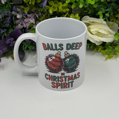 Christmas Spirit Bauble 11oz Ceramic Mug