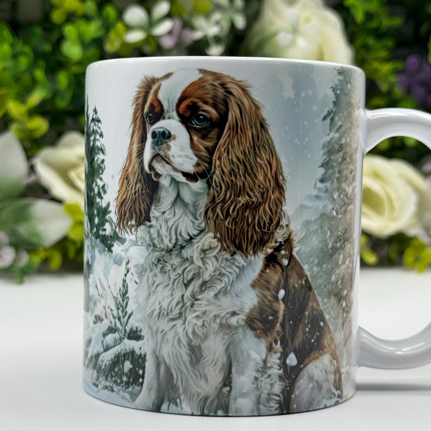 Cavalier King Charles Spaniel Blenheim 11oz Mug: Handmade Dog Lover Gift
