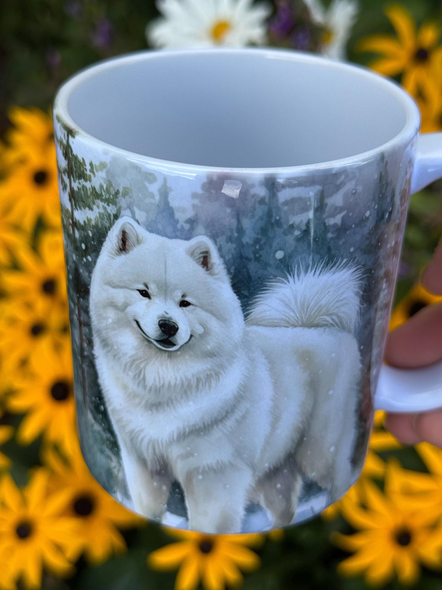 Samoyed Dog Mug: Handmade Ceramic Coffee Cup