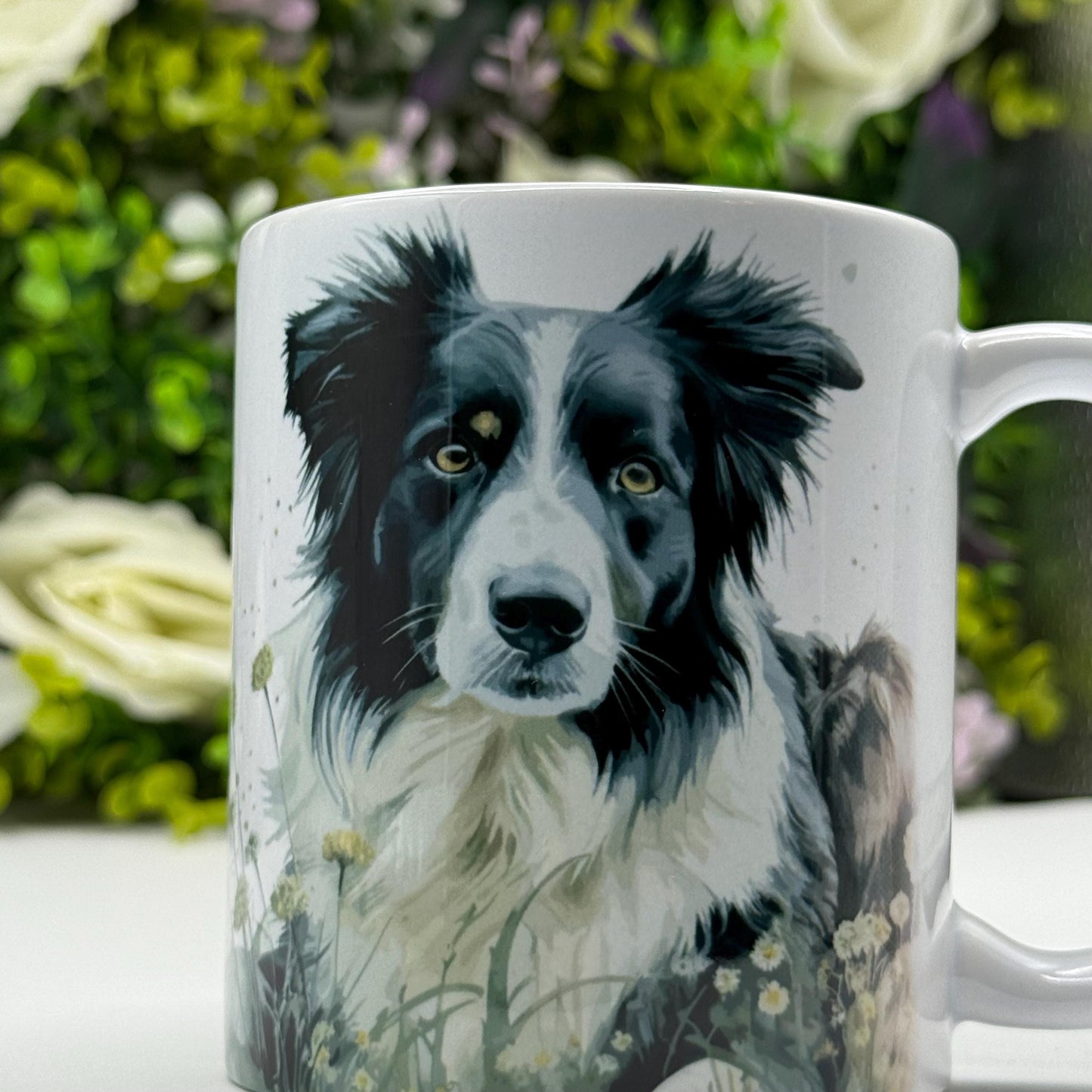 Border Collie Ceramic Dog Mug: Unique Pet Lover Gift
