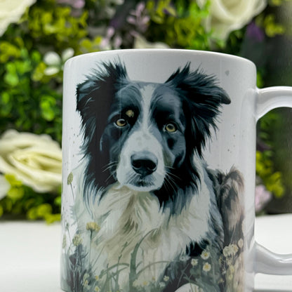 Border Collie Ceramic Dog Mug: Unique Pet Lover Gift