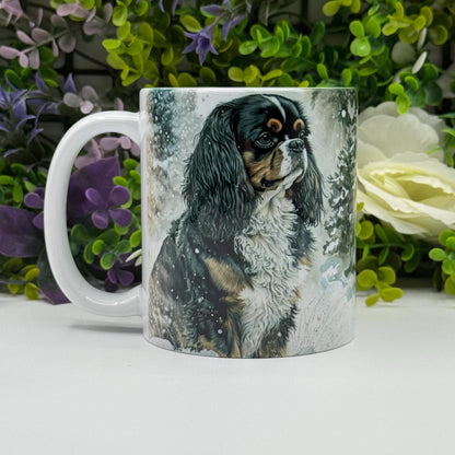 Cavalier King Charles Spaniel Tri Coloured 11oz Mug: Handmade Dog Lover Gift