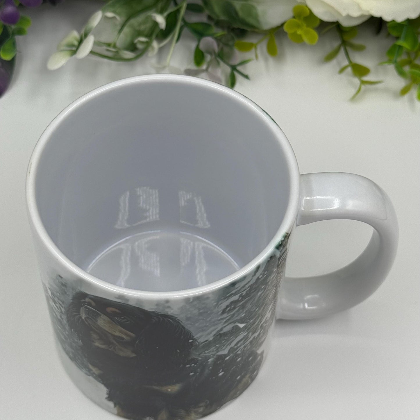 Cavalier King Charles Spaniel Black and Tan 11oz Mug: Handmade Dog Lover Gift