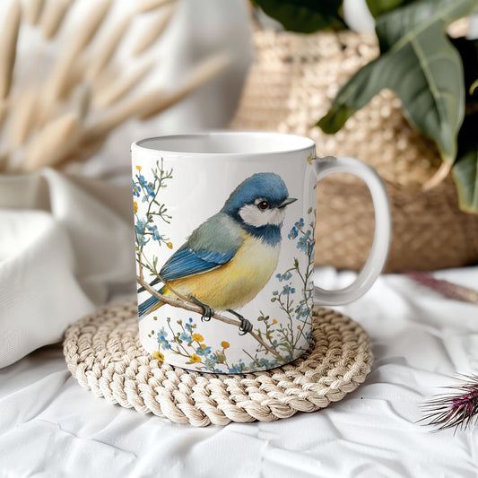 Blue Tit Bird 11oz Ceramic Coffee Mug