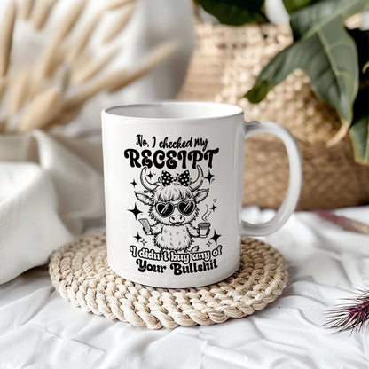 Highland Cow Sassy Humour 11oz Ceramic Mug