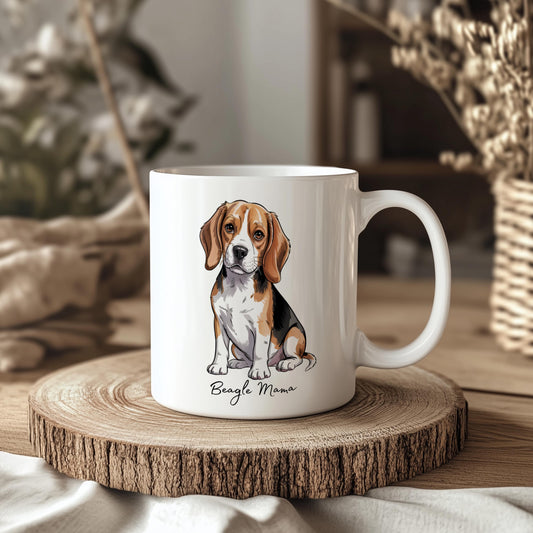 Beagle 11oz Ceramic Dog Mug: Gift for Pet Lovers