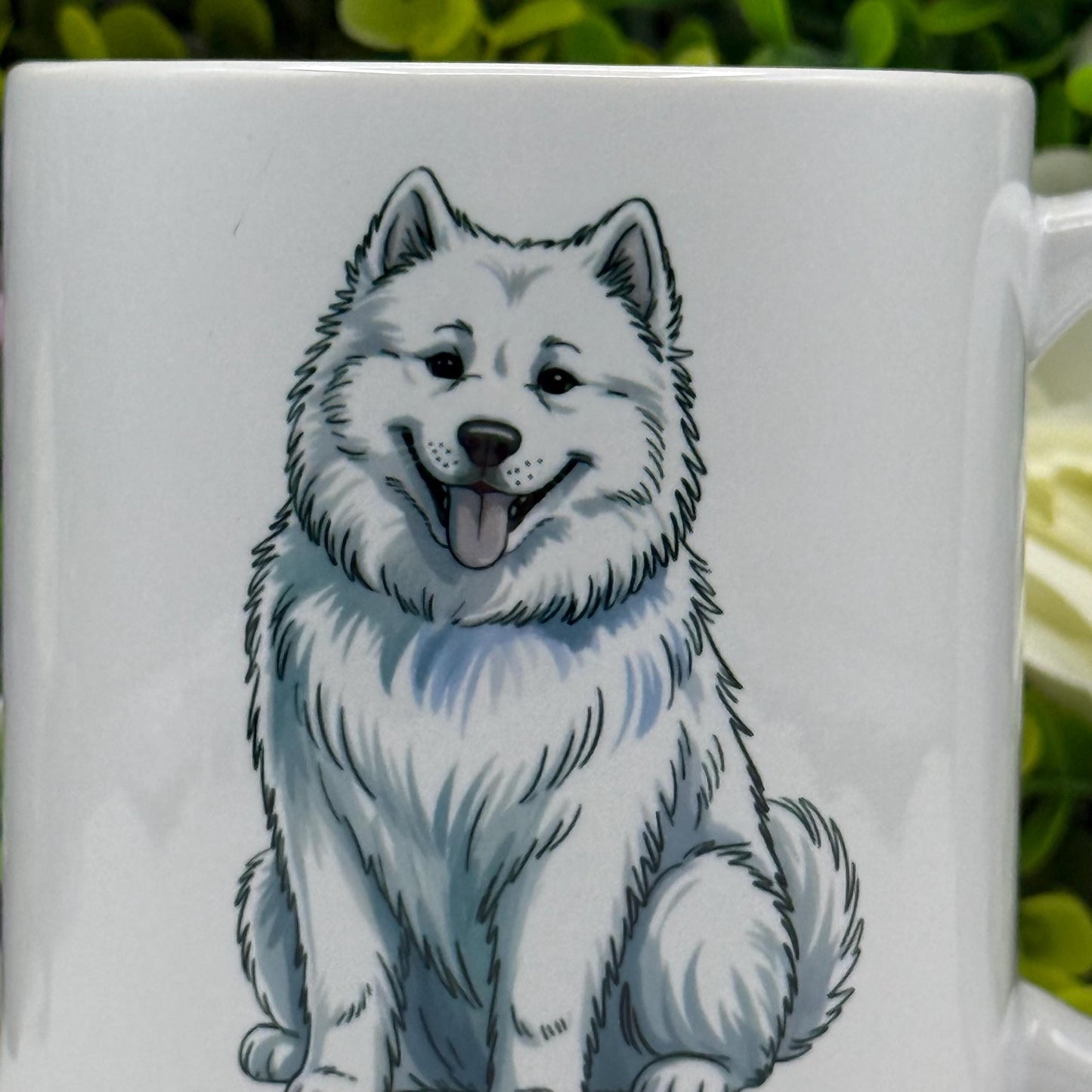 Samoyed Ceramic 11oz Mug: Handmade Ceramic Coffee Cup