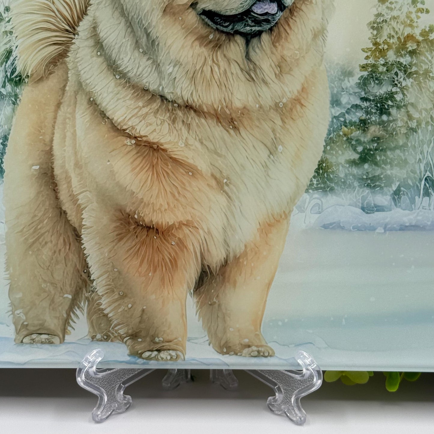 Chow Chow 8inch x 11inch Glass Chopping Board