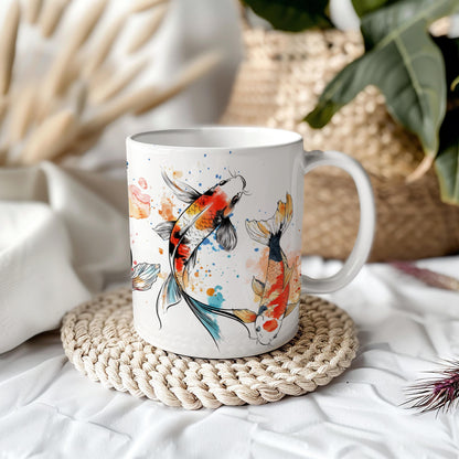 Koi Fish 11oz Ceramic Coffee Mug