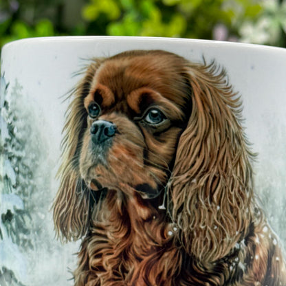 Cavalier King Charles Spaniel Ruby 11oz Mug: Handmade Dog Lover Gift